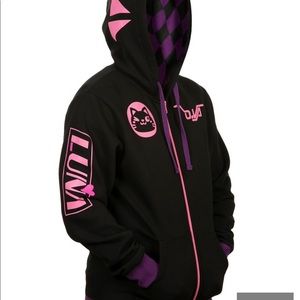 dva black cat hoodie